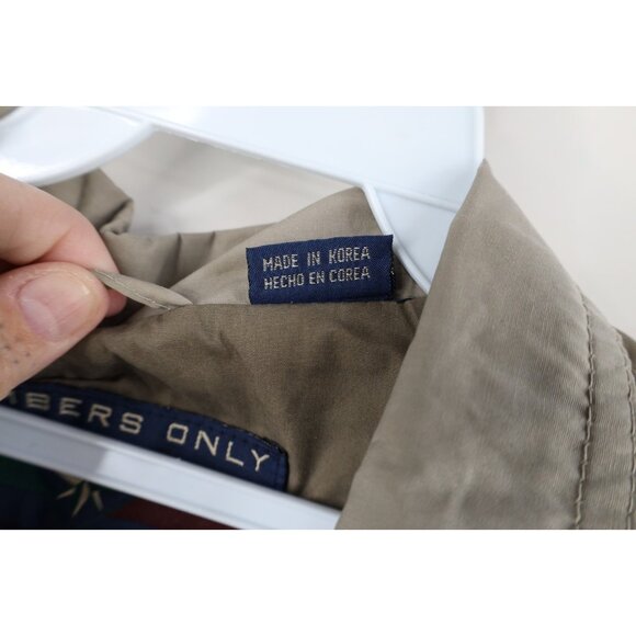 Vintage 90s Members Only Mens Large Faded Full Zip Windbreaker Bomber Jacket - Picture 10 of 16